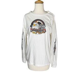 Vintage 2006 STURGIS Black Hills T-Shirt Long Sleeve Motorcycle Rally Rare Sz L